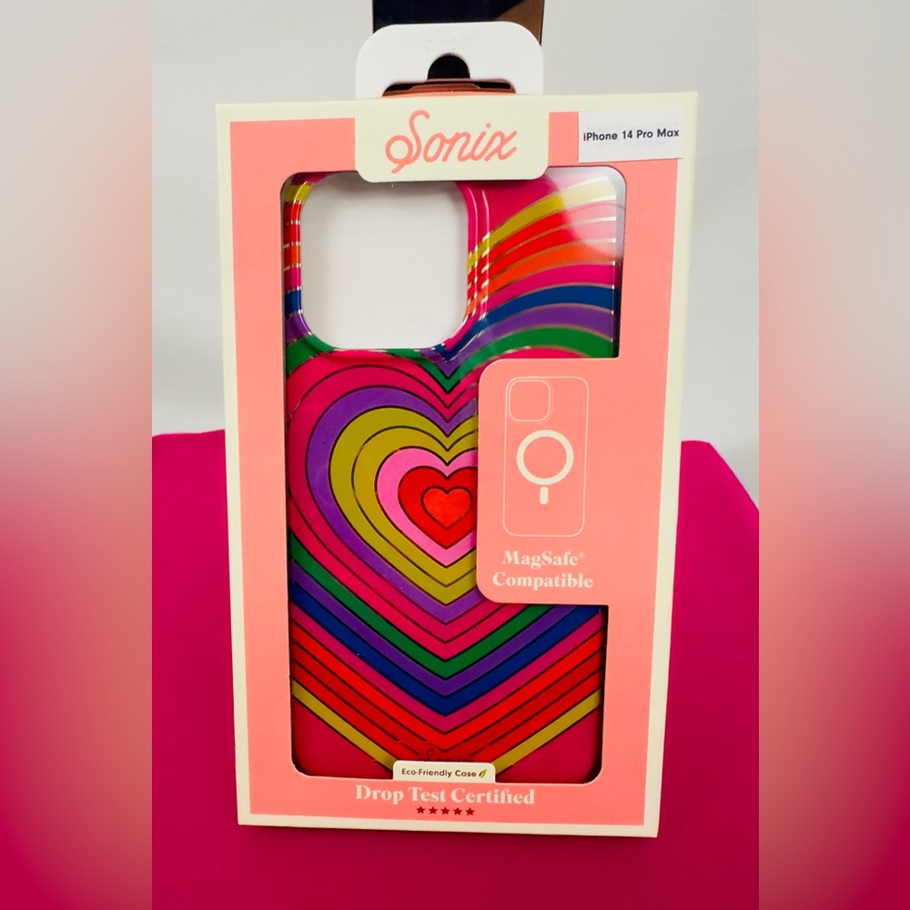 Sonix Rainbow Hearts LGBTQ MagSafe®Compatible Case iPhone14 Pro Max New …